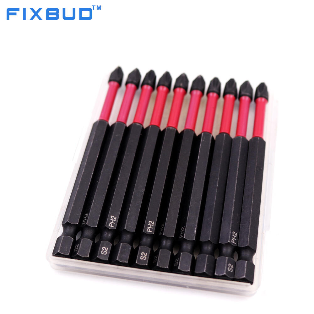 10PCS PH2 90MM Cross Impact Screwdriver Bits Set Magnetic High Hardness for Power Tools 
