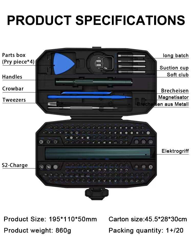153 in 1 electric screwdriver set-0