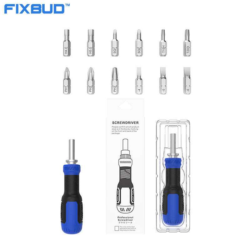 13in1 Screwdriver with Integrated Bit Storage and Extension Shaft