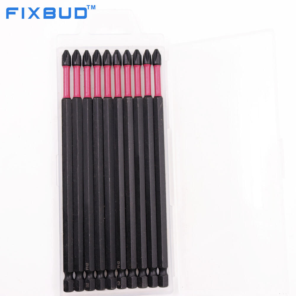 10PCS PH2 150MM Impact Screwdriver Bits Set 1/4'' Hex Shank S2 Alloy High Hardness for Power Tools