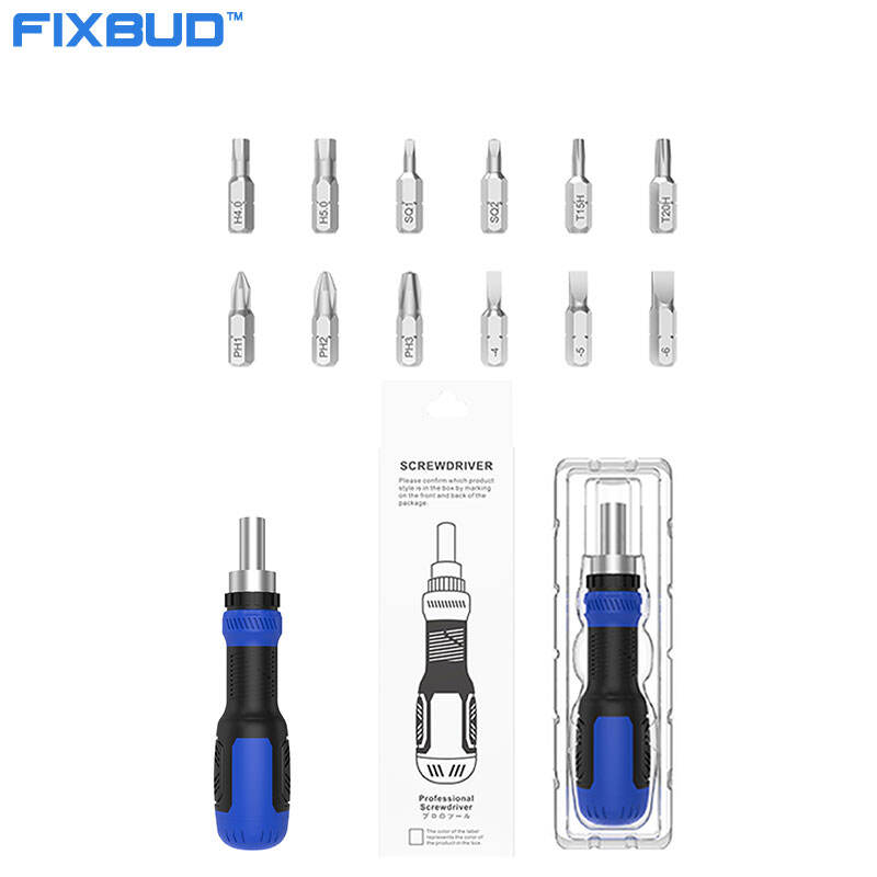 13in1 Ratcheting Screwdriver with Integrated Bit Storage