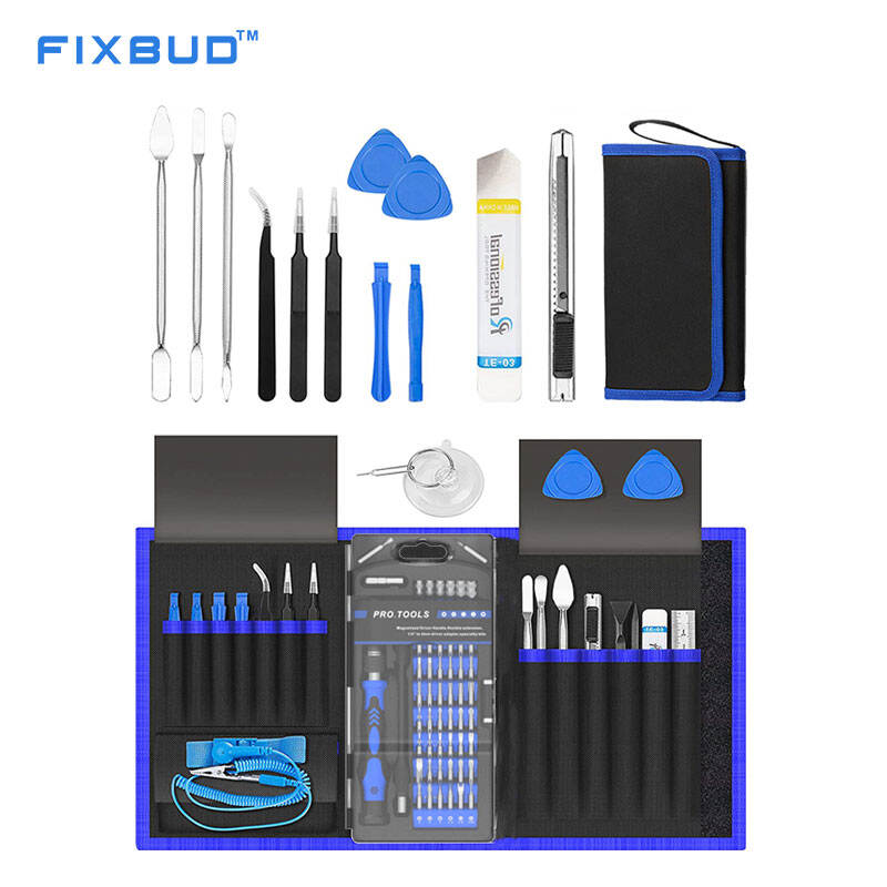 80-in-1 Precision Screwdriver Repair Kit Fabric Tool Roll Case