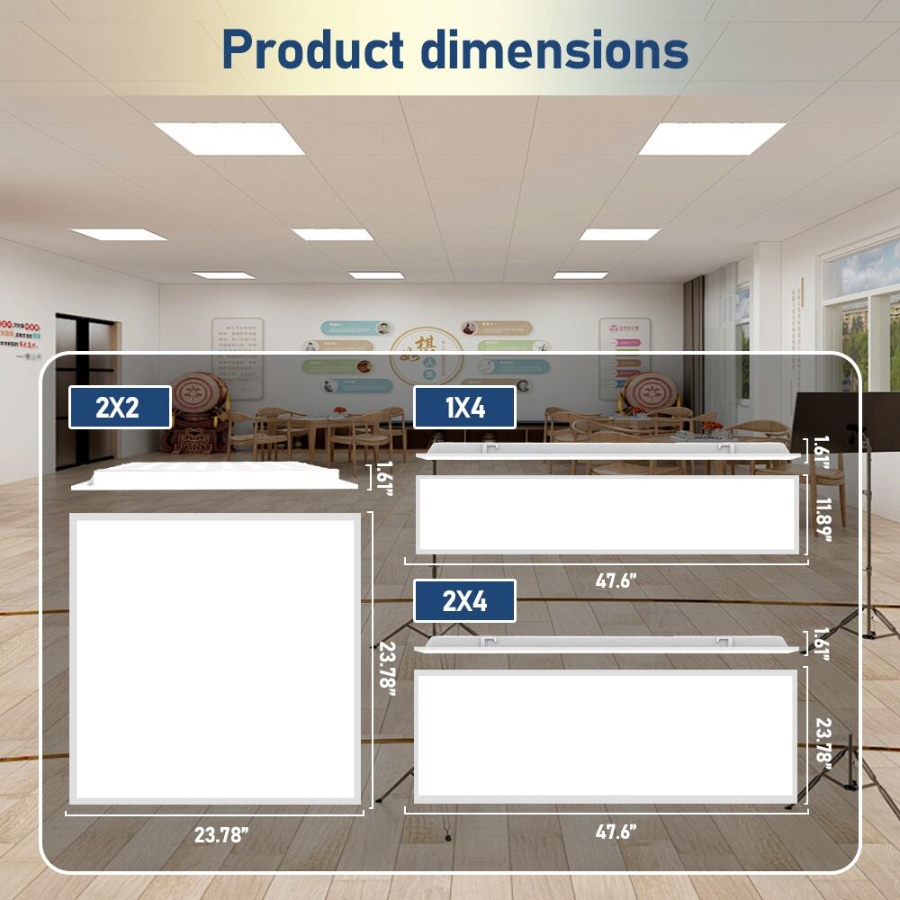 2x4FT 50W LED Flat Panel Troffer Light with Prismatic Lens - USA In ...