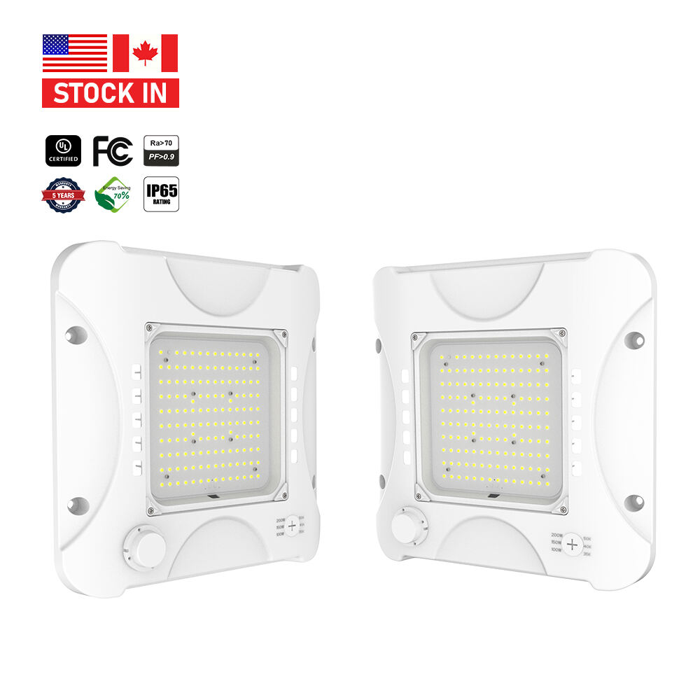 100-200W IP65 Commerciële LED-verlichting voor parkeergarages en tankstations - Kaplampen voor tankstations