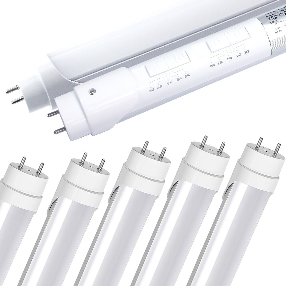 USA in Stock Led Shop Tube Light 4ft 10W 12W 15W 18W 22W With 5CCT and 5Power Tunable Aluminum G13 T8 LED Tube Light for Office