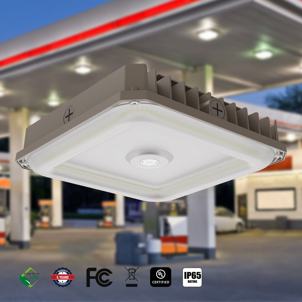 luz de Estacionamento LED Ajustável com 3 Potências e Garantia de 5 Anos (60-100W) - Ajuste 3CCT (3500K~5000K) para Aplicações em Toldos