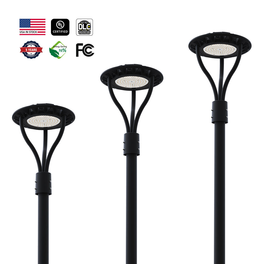 30W-90W LED-pelarlampa - IP65 Aluminium/stål pelare för parkeringsplatser och trädgårdar (Finns i lager i USA)
