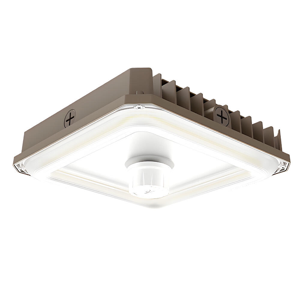 garantia de 5 Anos 100W 80W 60W Potência Ajustável com 3 Níveis e 3CCT 3500K~5000K 130lm/W Luz de Estacionamento LED com Cobertura