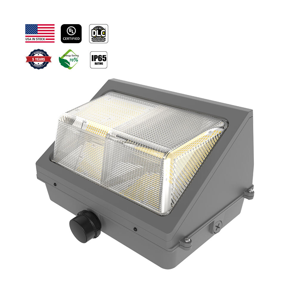 Sleek LED-wandmontage lamp - 40W-120W dimbaar, 3CCT-selecteerbaar & bewegingsdetectie (IP65 waterdicht)