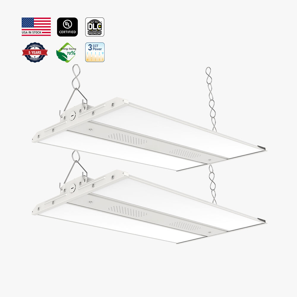 Koop in bulk 200 watt - 400 watt LED hoogplafondlampen met CCT en instelbaar vermogen lineaire lampen voor bouw- of renovatieprojecten