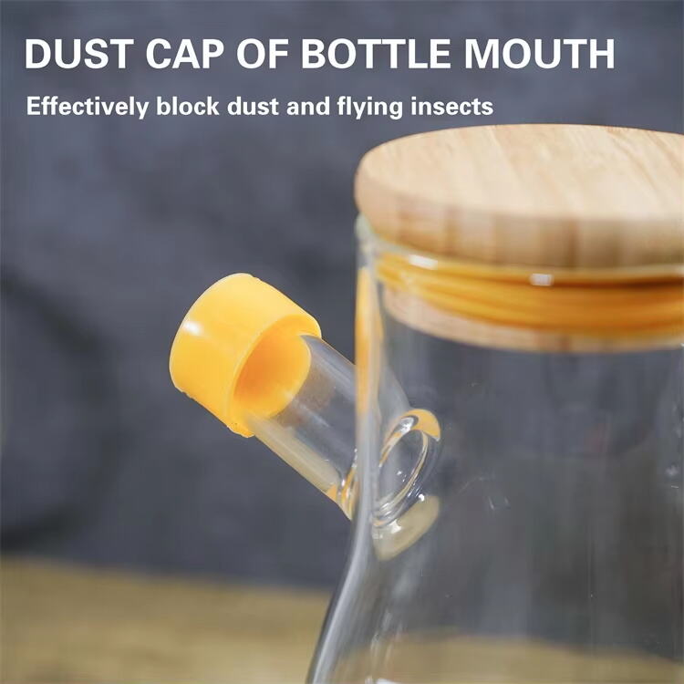 How does a glass oil pot preserve the freshness of cooking oils?