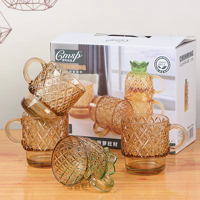 ZY Kettle Series: creative pineapple overlay cup set