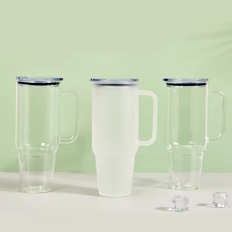 On-the-Go Refreshment with ZY High Capacity Glass Car Cup