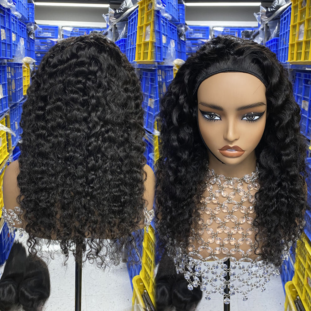 Wholesale Burmese Curly 10-40in Flip-Over Half Wig