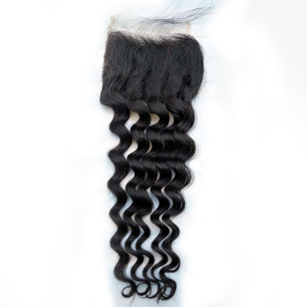 Wholesale 10-22Inch Natural Wave Pre-plucked Transparent 4*4 Lace Closure