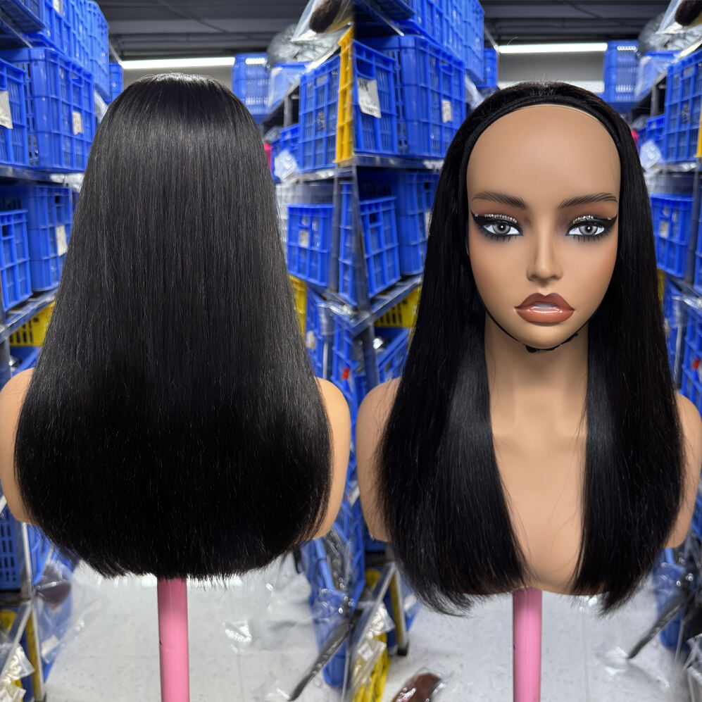 Wholesale Straight 10-40in Flip-Over Half Wig