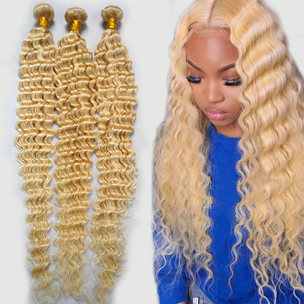 Wholesale 10-30 Inch Brazilian Premium Blonde 613# Deep Wave