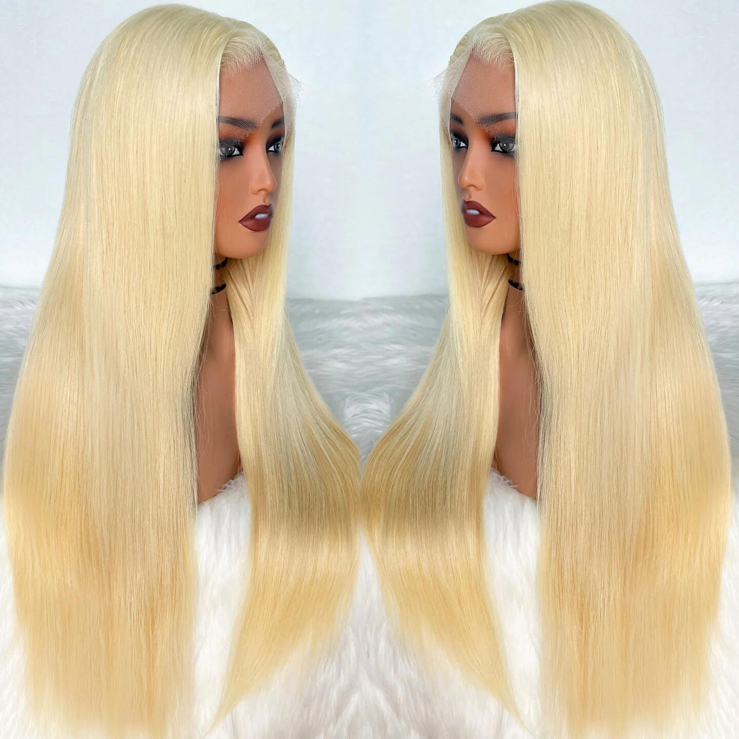 Wholesale Straight HD Full Lace Wig 613#Blonde Color