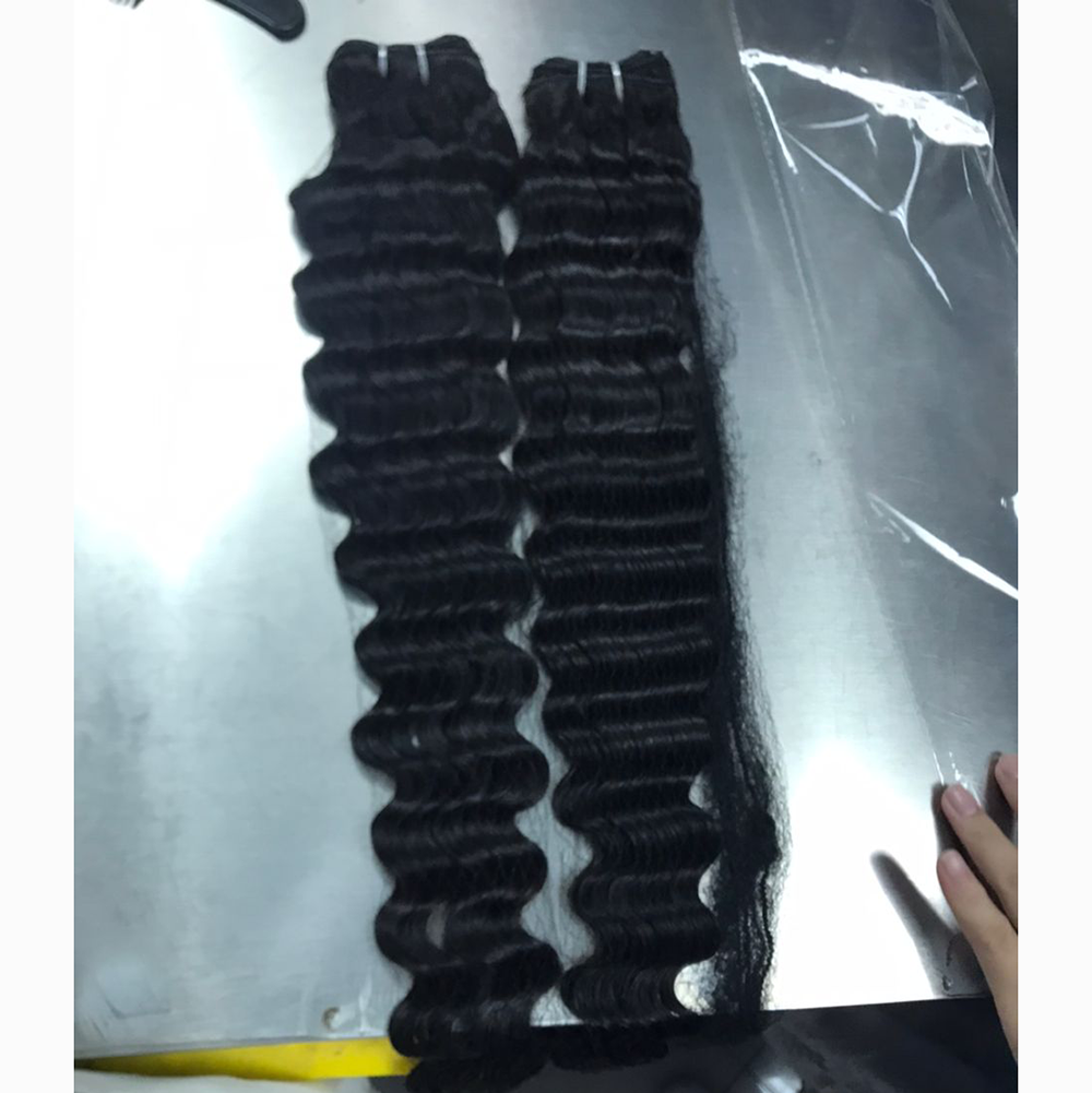 Wholesale 6-40 Inch Pineapple Wave(Loose Deep) Virgin Brazilian Hair #1B Natural Color