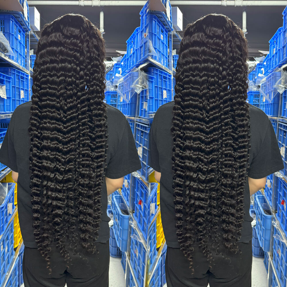 Wholesale Pineapple Wave 13*6 Frontal Lace Wig With Transparent Lace