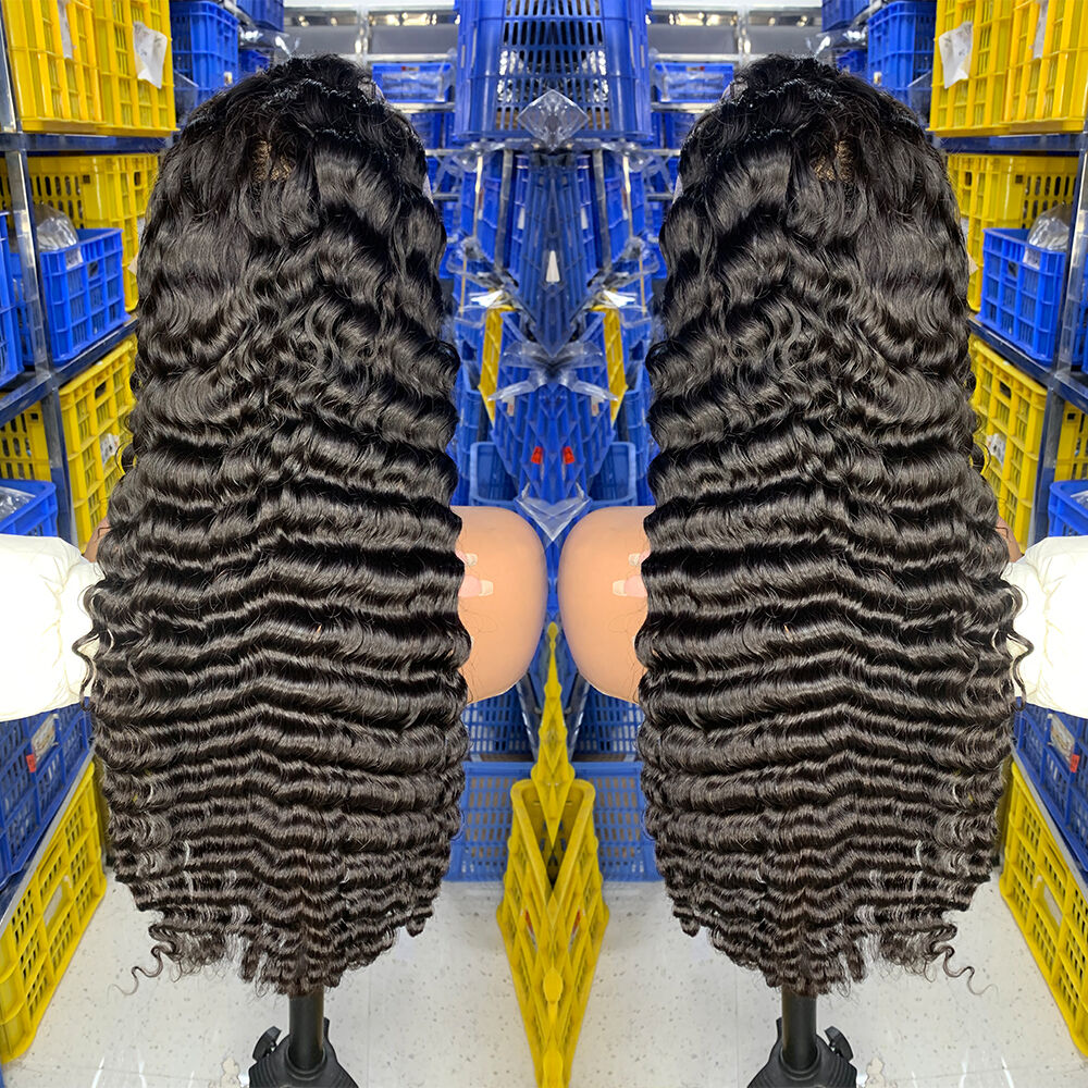 Cáilíocht gan Chóiríú ar Chaipíní HD Lace Deep Wave