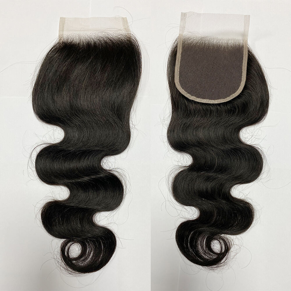 Wholesale 10-22Inch Body Wave Pre-plucked Transparent 4*4 Lace Closure