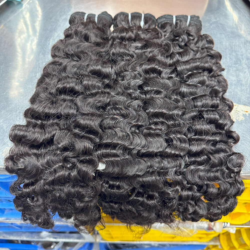 Wholesale 12-30 Inch Burmese Curly Virgin Brazilian Hair #1B Natural Color