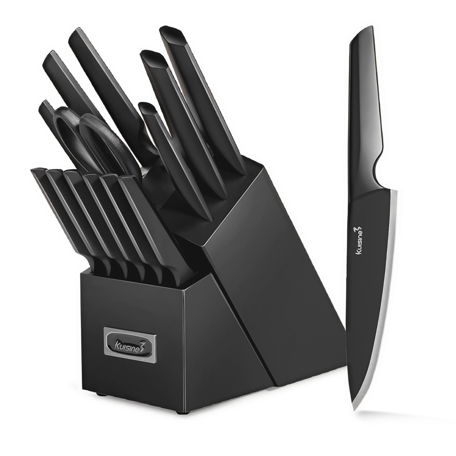 What is a built in sharpener knife block set and how it works?