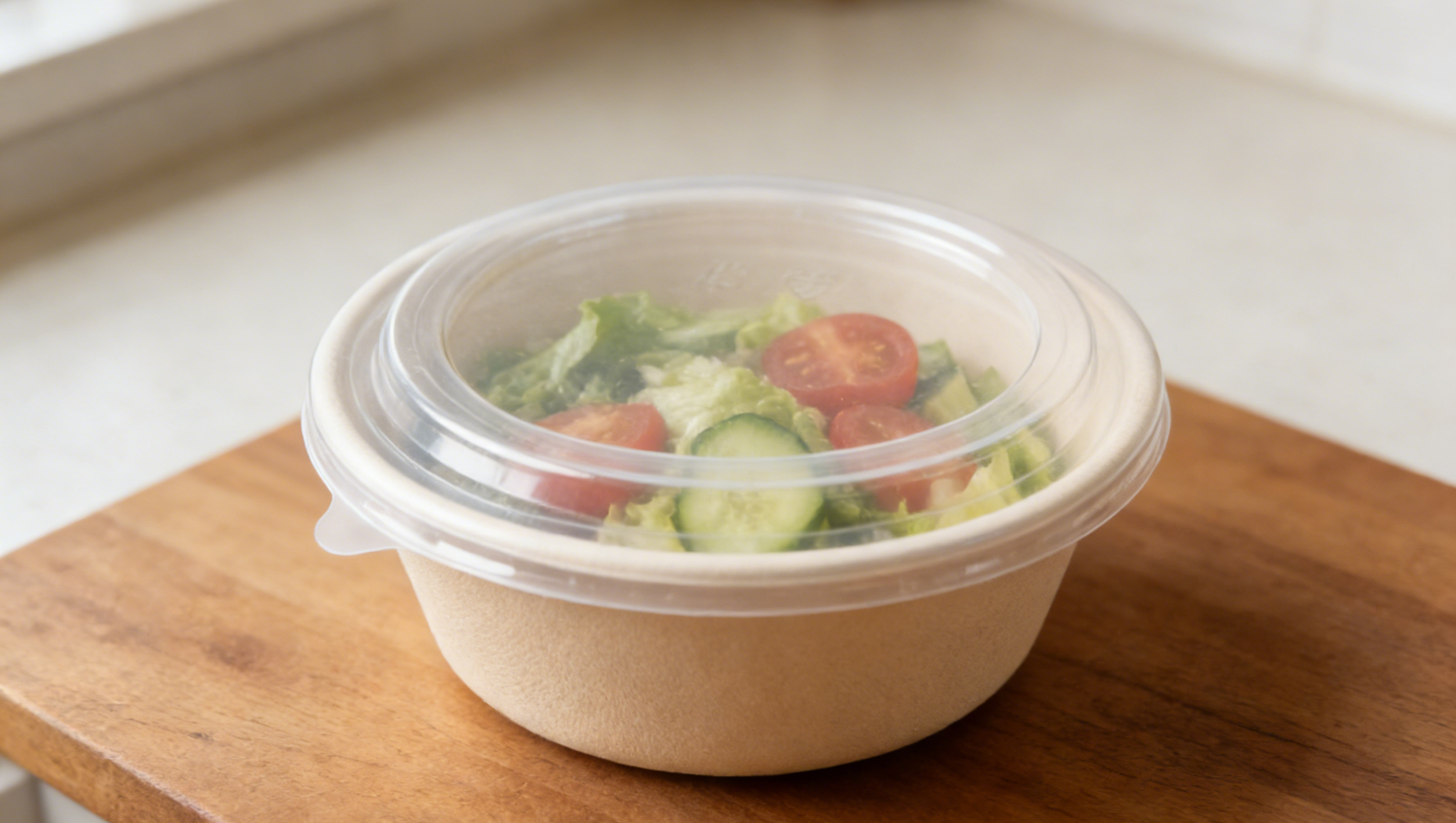 rPET/PET Lid For Paper Bowl