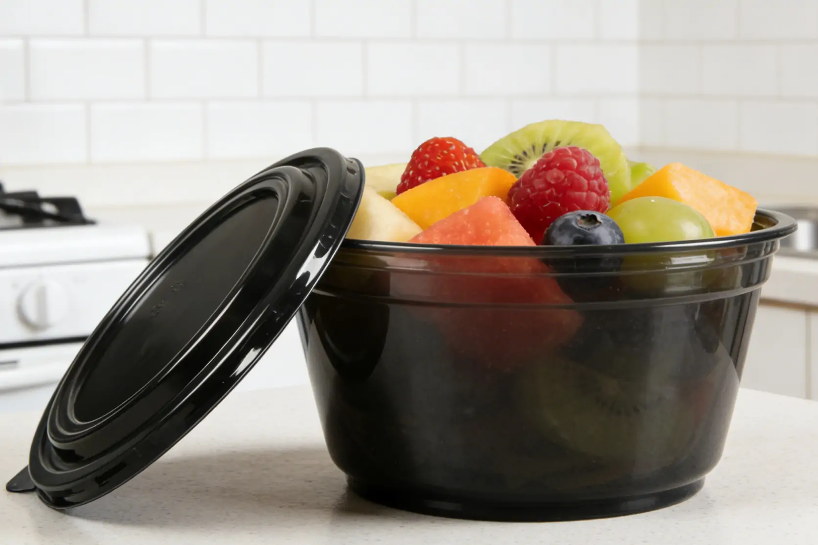 PET&rPET Deksel vir papierbakkie