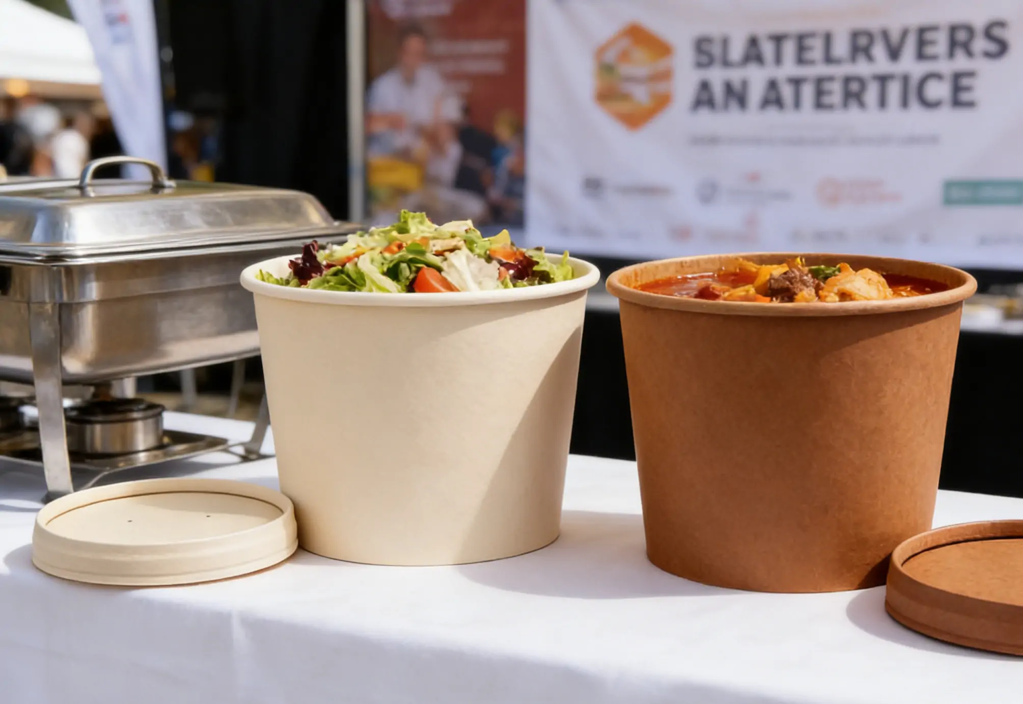 Stackable Paper Lid For Salad Bowl