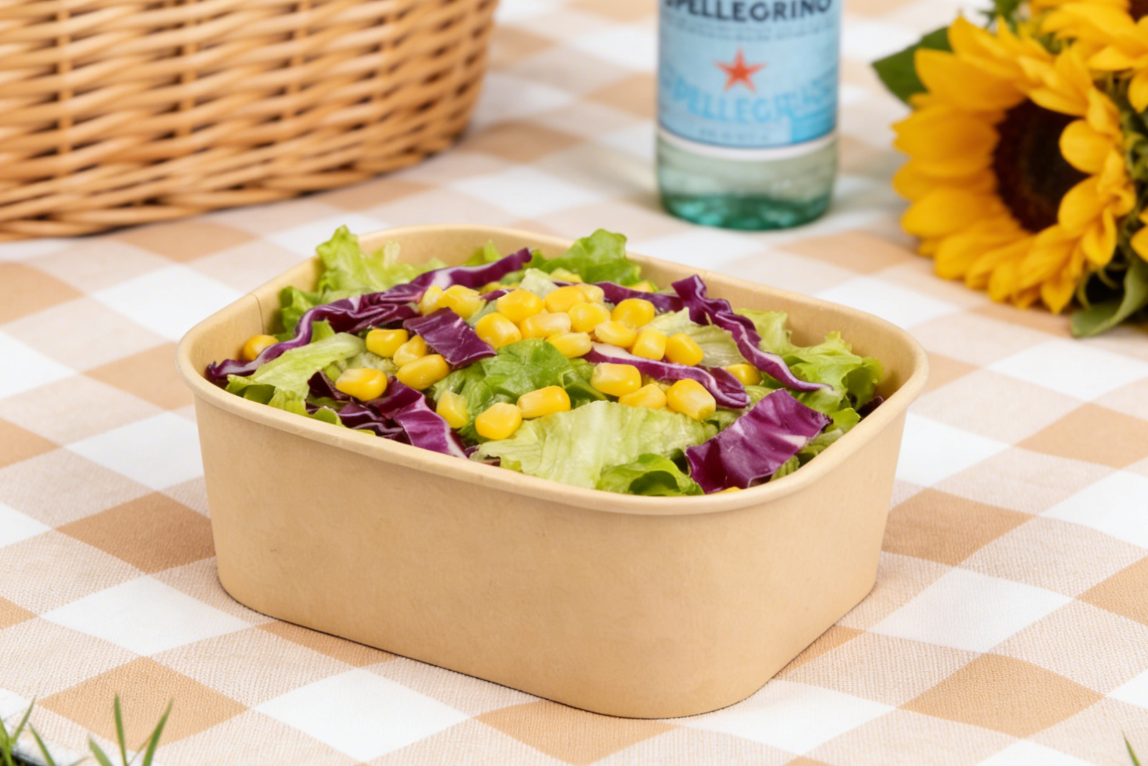 Rectangular Salad Bowl | Disposable Paper Containers for Takeaway