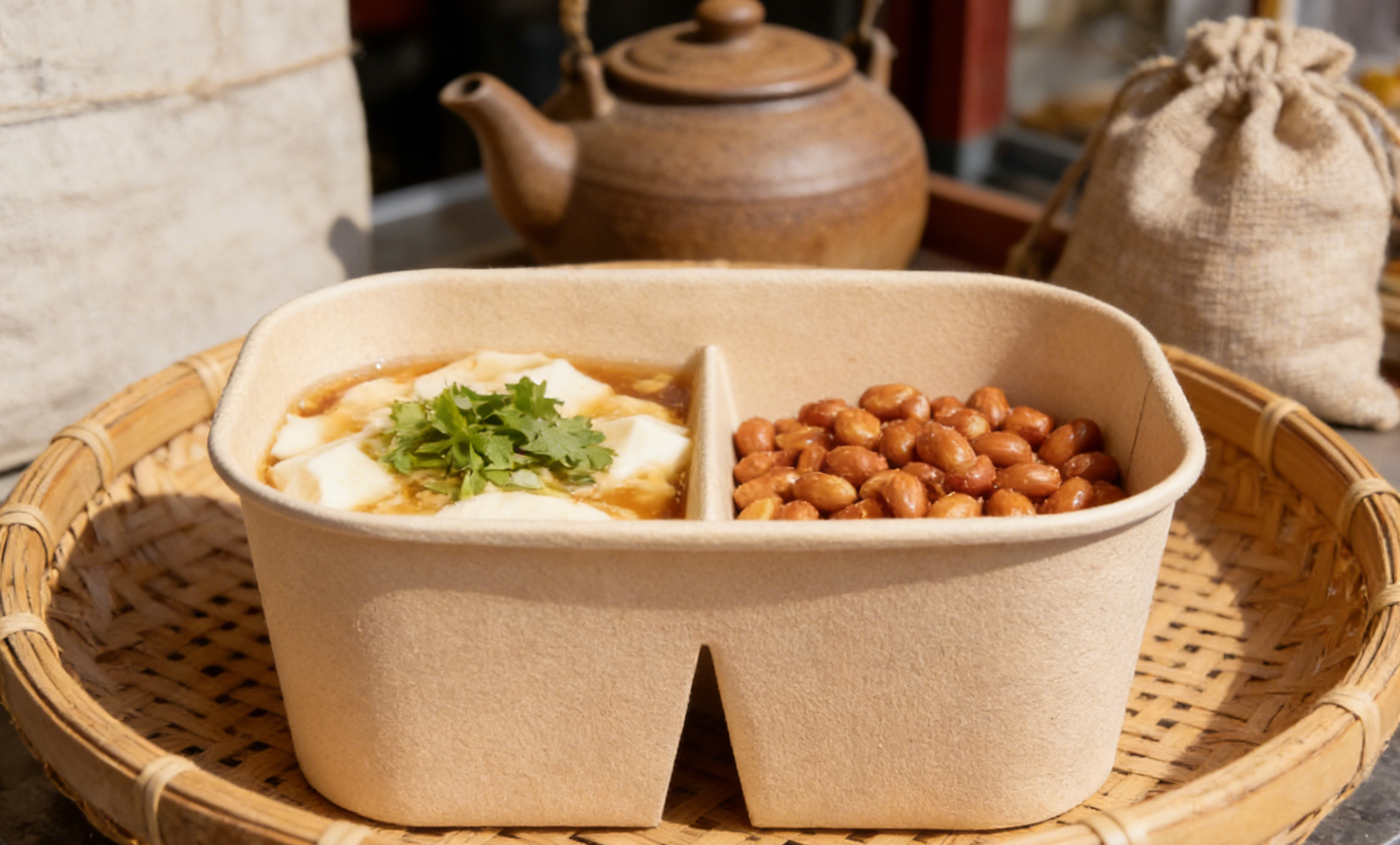 Comparted Salad Bowl