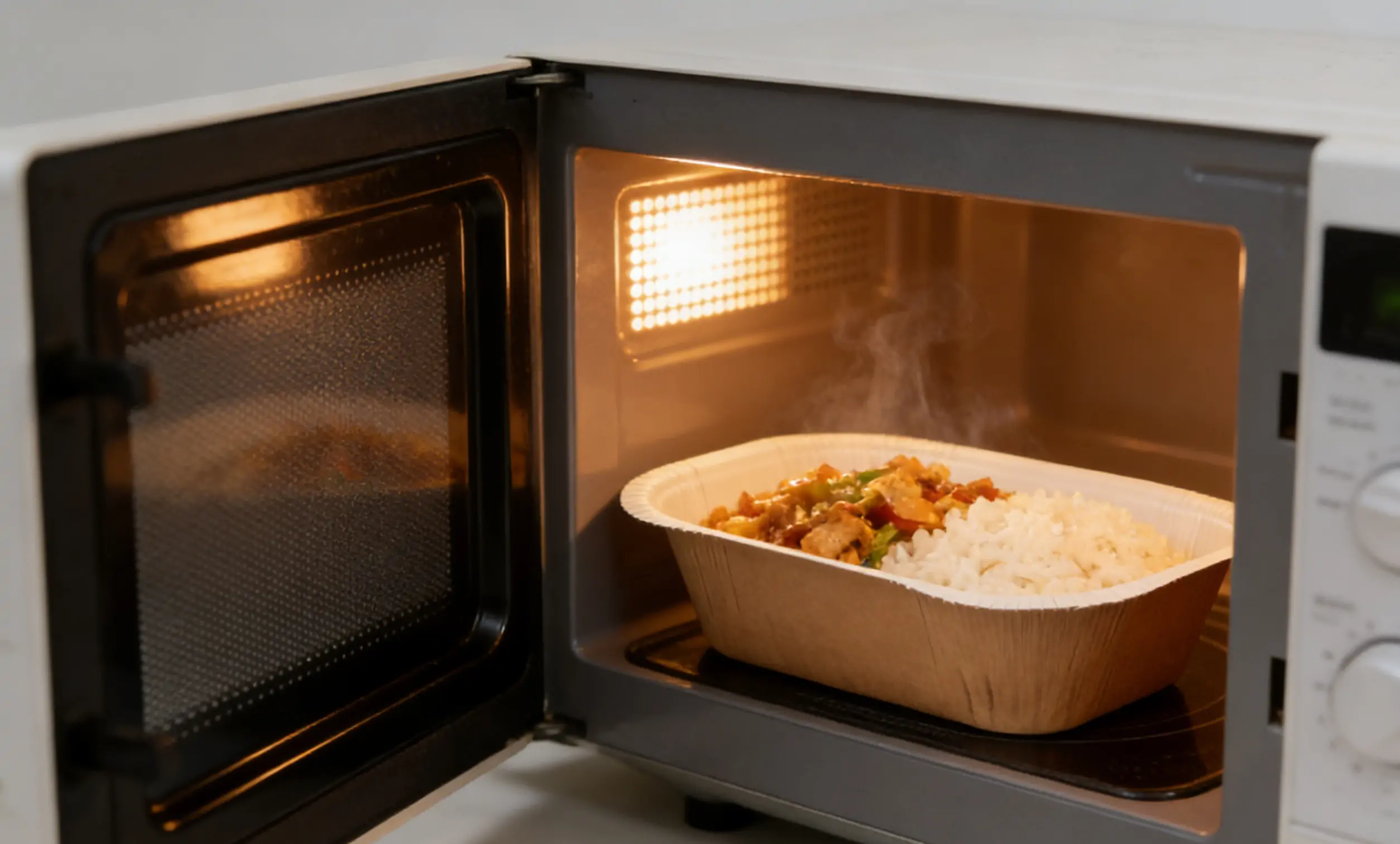 مائیکرو ویو قابلِ استعمال دبے ہوئے ٹرے