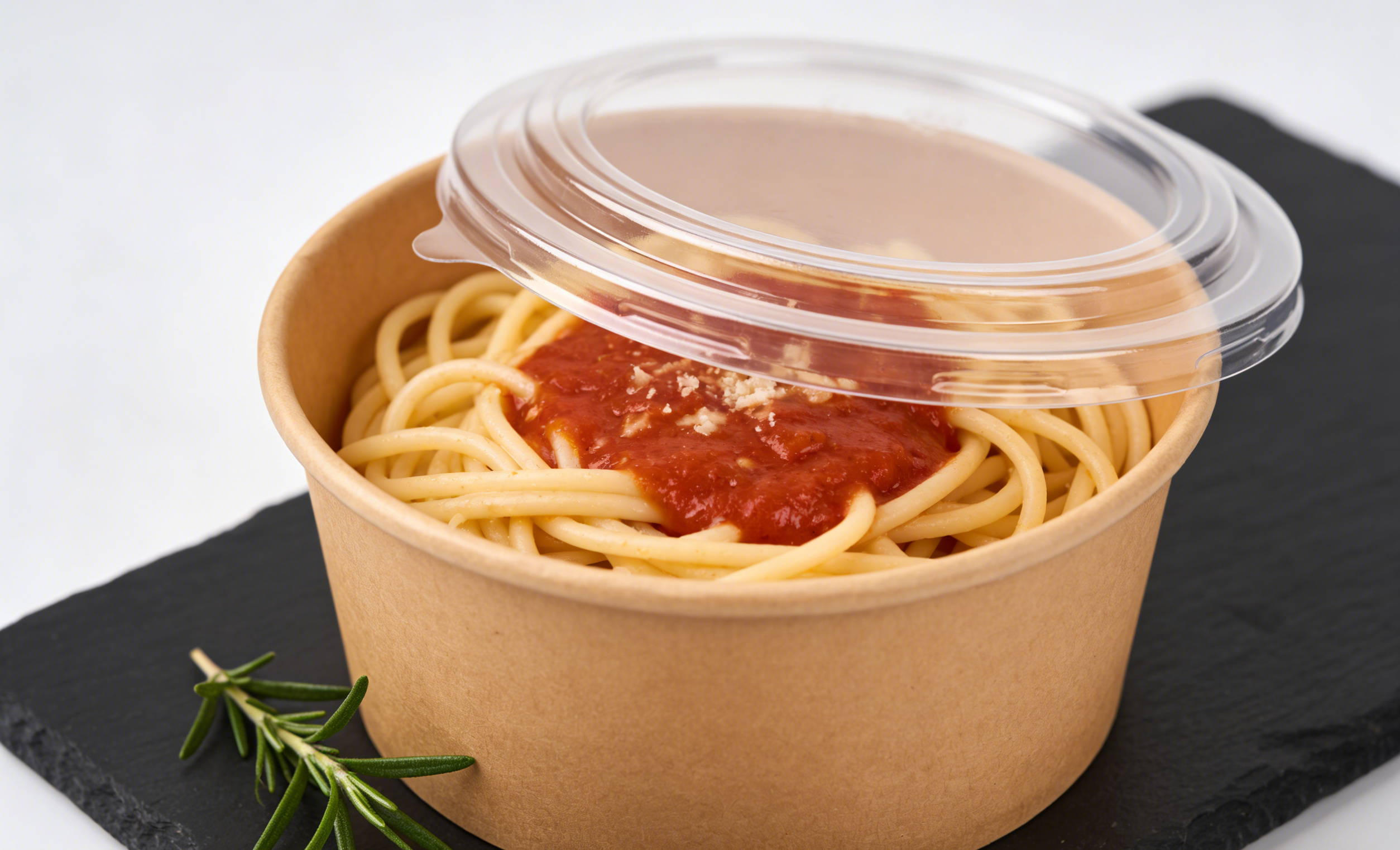 rPET/PET Lid For Paper Bowl