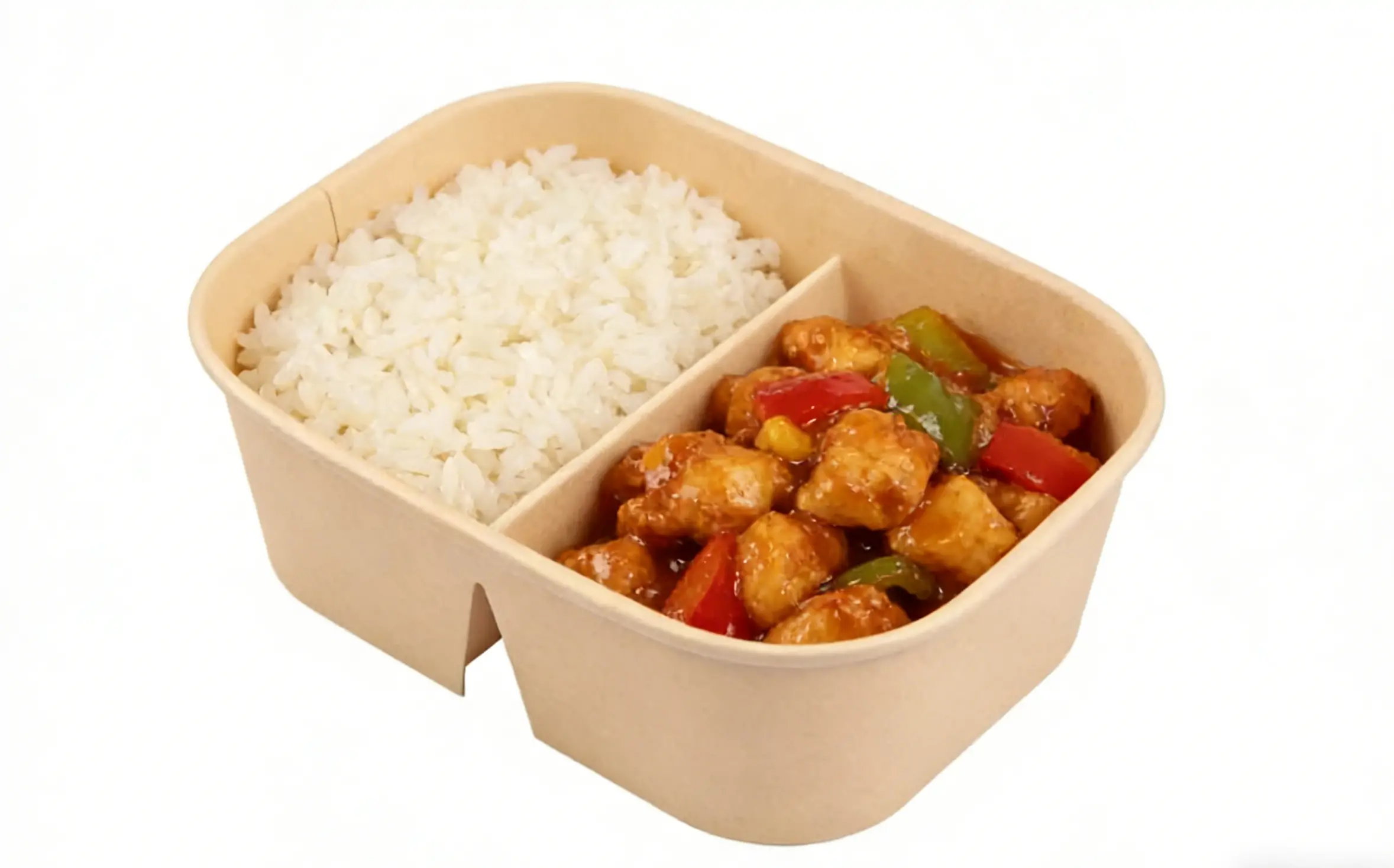 Bol en papier rectangulaire