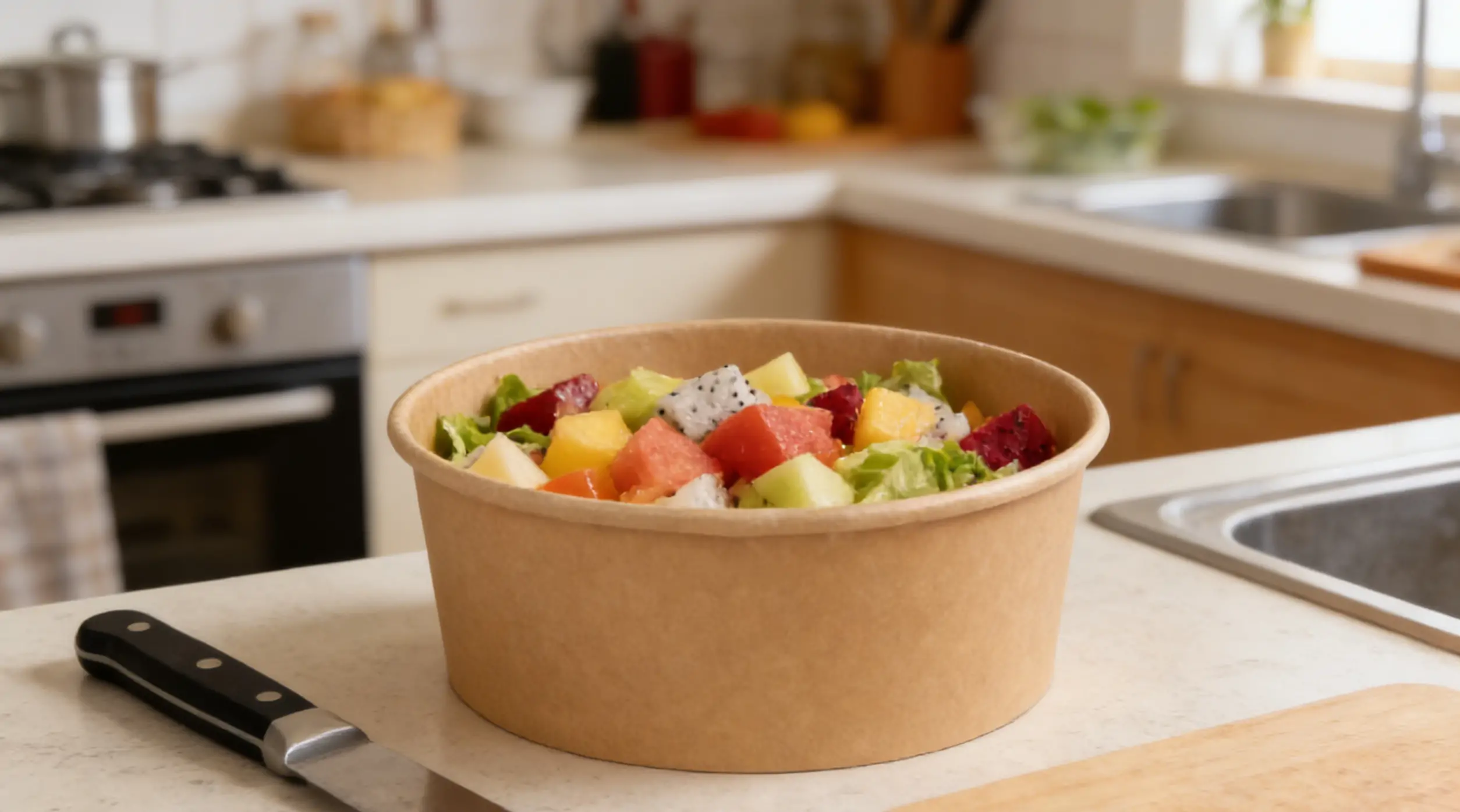 Flat Rim Salad Bowl