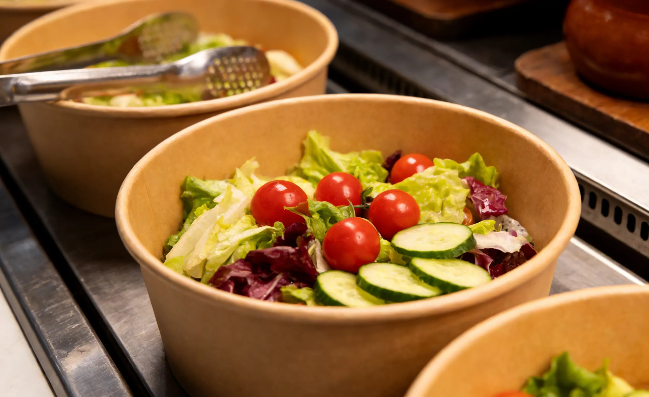 Flat Rim Salad Bowl
