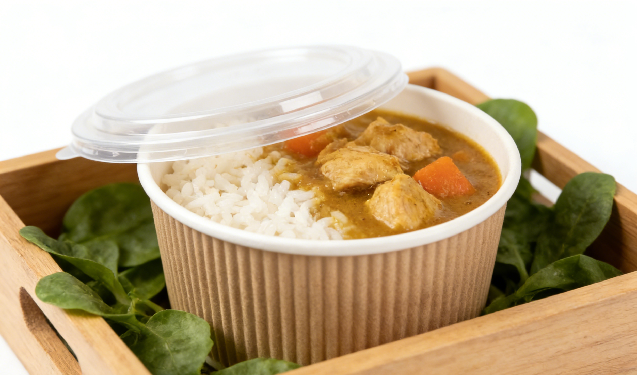 rPET/PET Lid For Paper Bowl