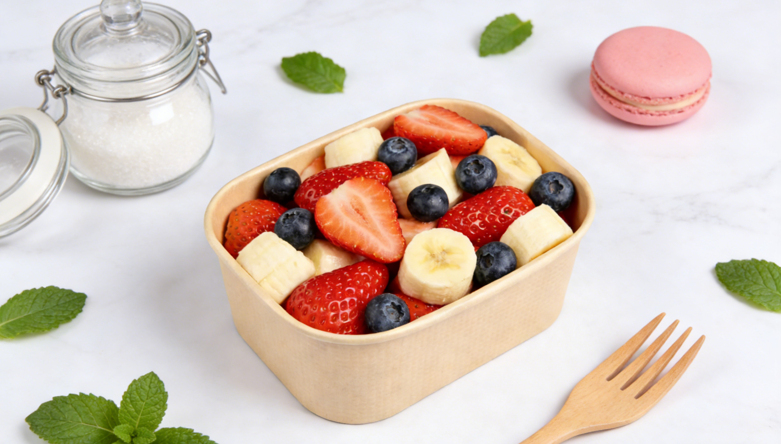 Rectangular Salad Bowl | Disposable Paper Containers for Takeaway