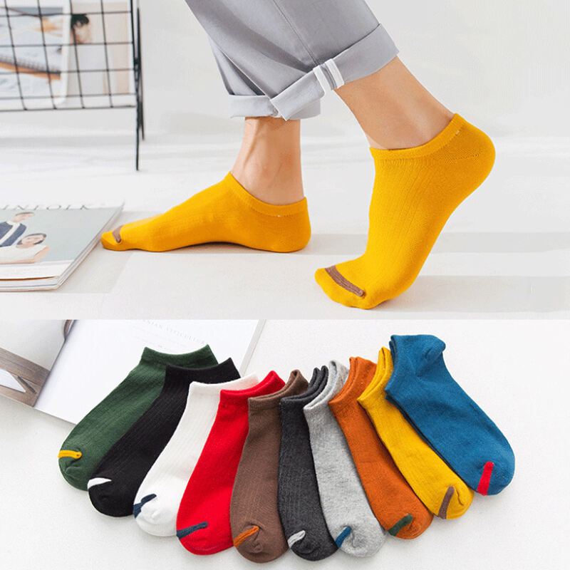 HF Women Polycotton Cheap Short Summer Striped Colorful Comfortable Socks