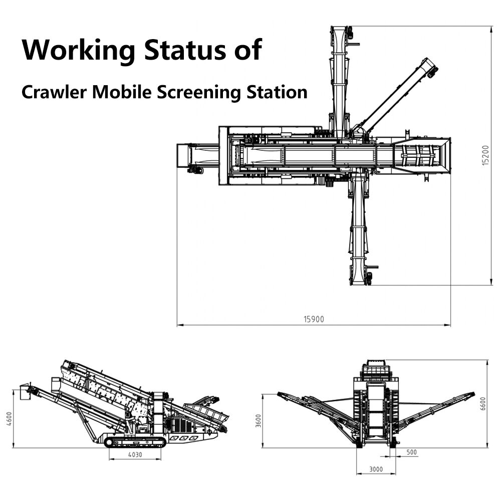 DL2160 Mobilstation für Siebung auf Raupenfahrwerk