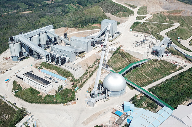 configuration solution for a 1200 ton per hour calcite production line-0