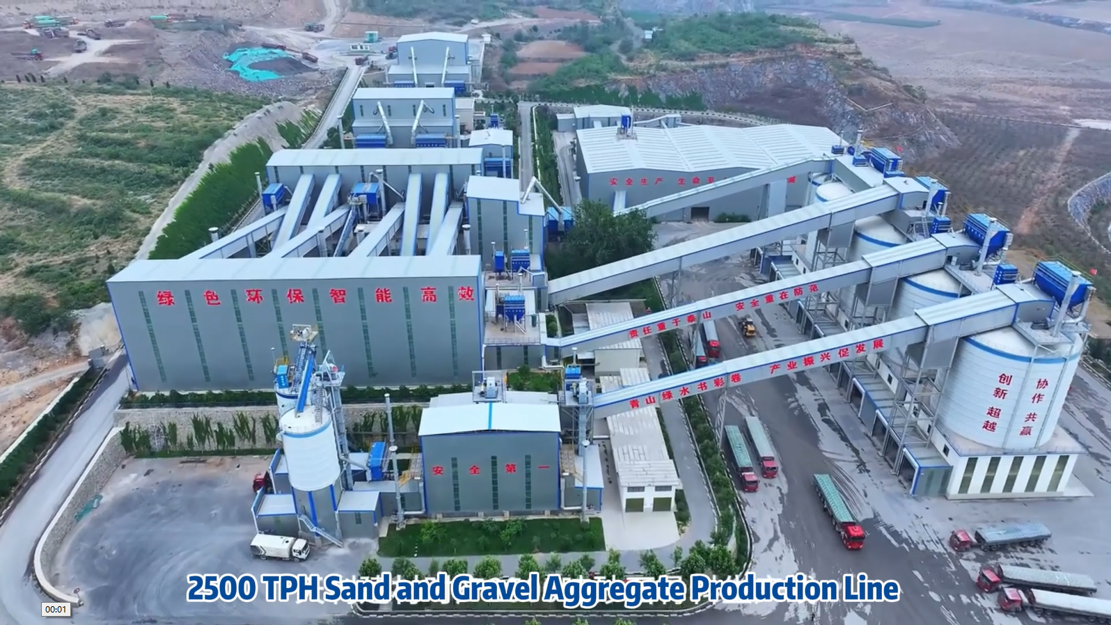 2500 TPH Sand and Gravel Aggregate Production Line