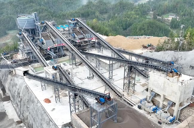 sichuan dazhou 2 million ton per year building stone production line-0