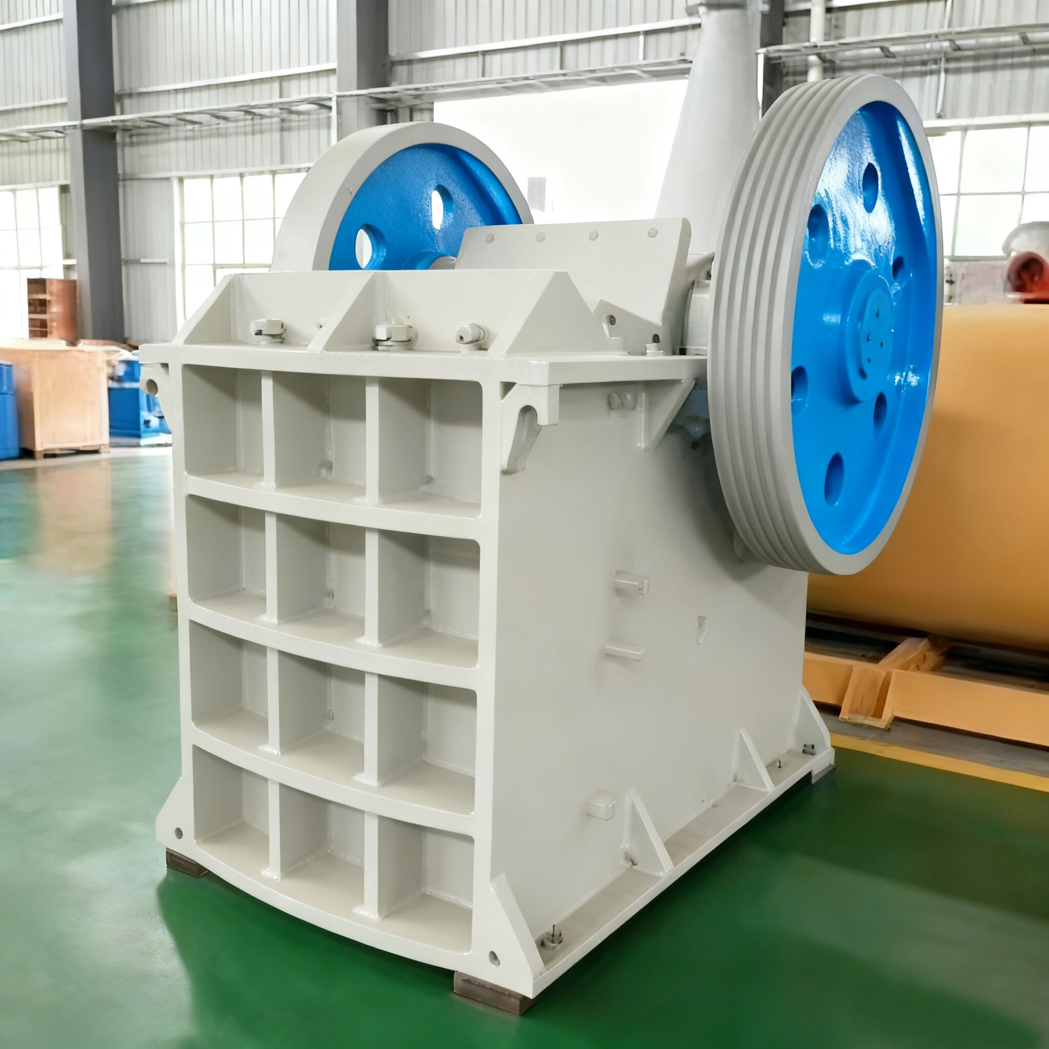 Тау-кен және құрылыс материалдарын өндіру үшін жоғары өнімді негізгі кен жыныстарын ұсақтайтын челюстная щековая дробилка