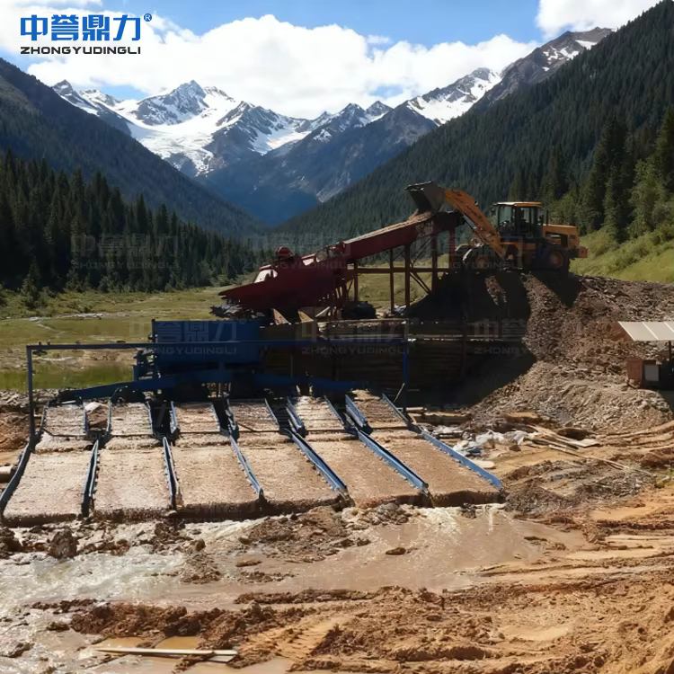 Peralatan Cuci Emas Rotary Scrubber Plant
