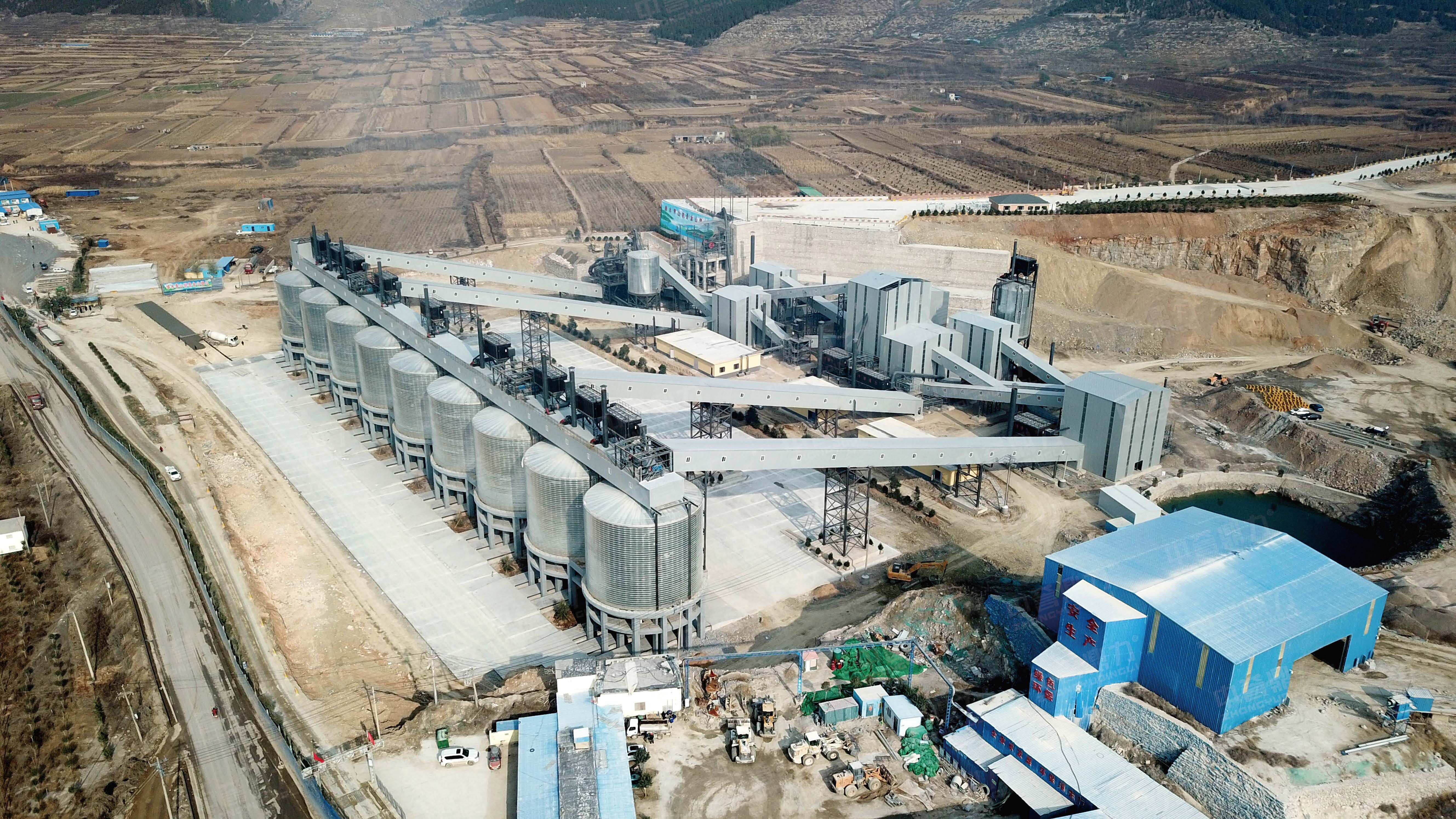 Sand and gravel aggregate production lines in East China: 400-1500 tons