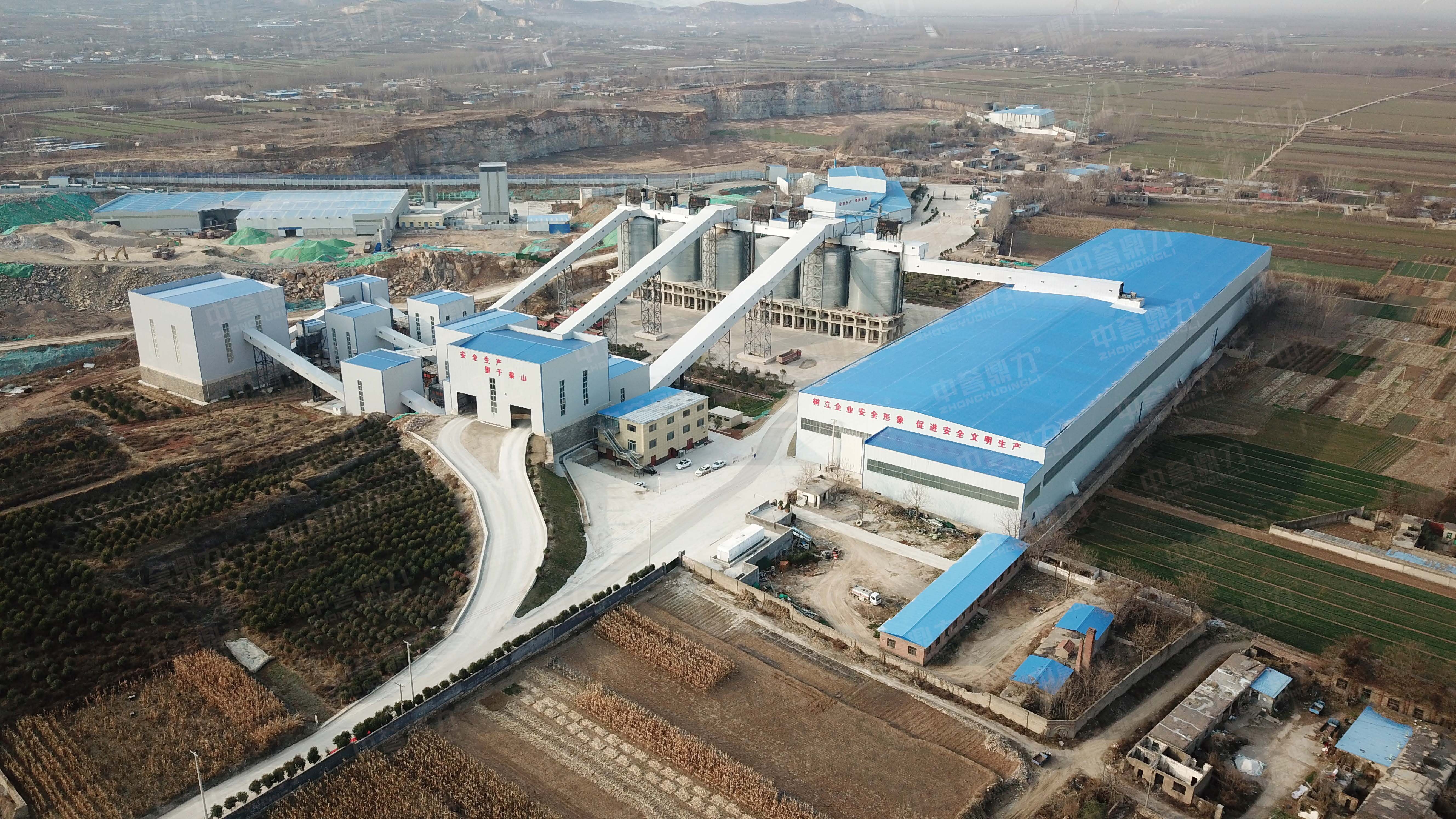 Sand and gravel aggregate production lines in East China: 400-1500 tons