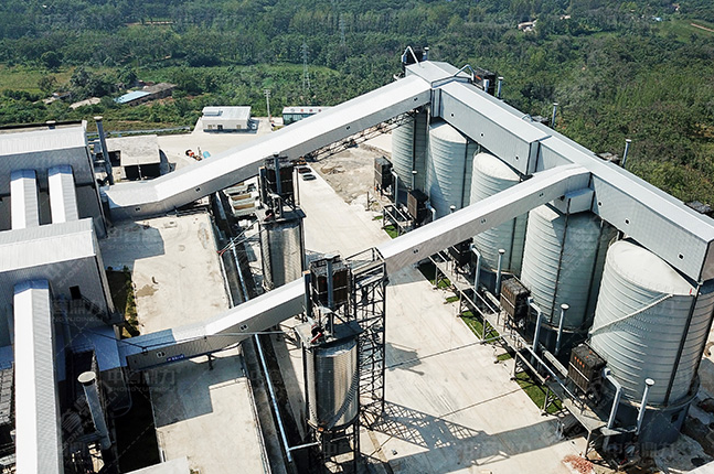 Configuration solution for a 1000-ton-per-hour mica production line